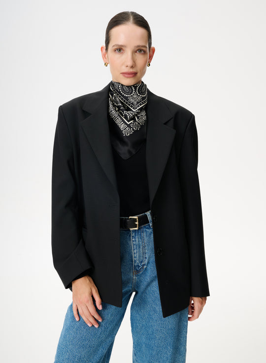 Bandana Jedwabna Czarna