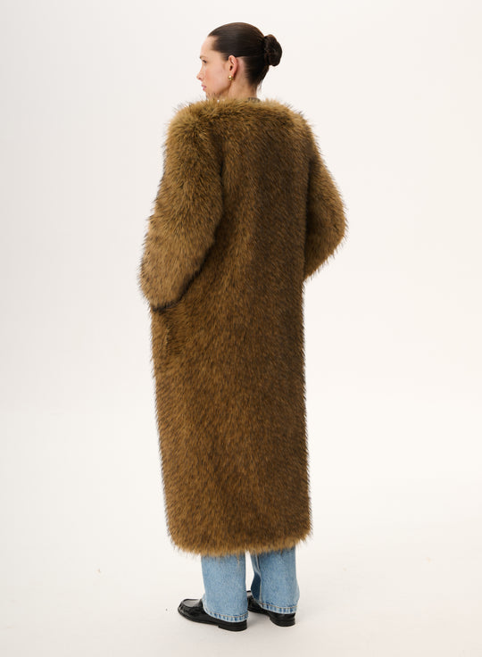 Faux Fur Maxi Coat - Ginny