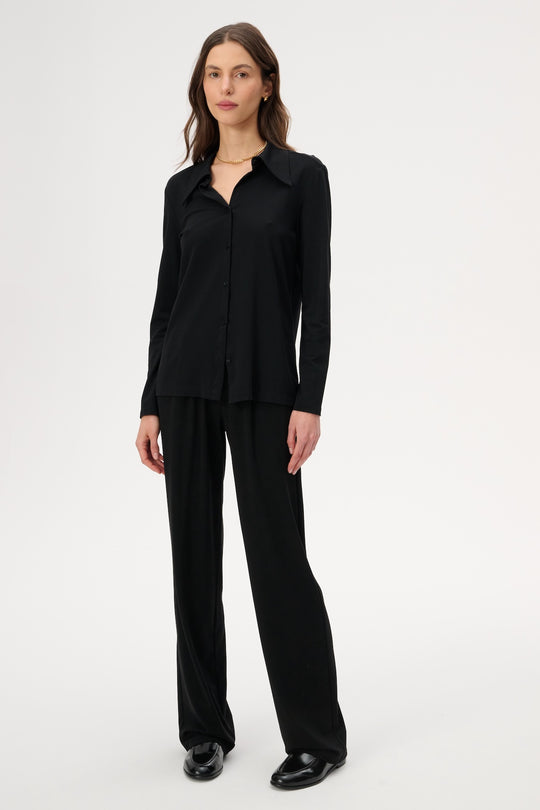 Black fitted shirt - Gwyneth