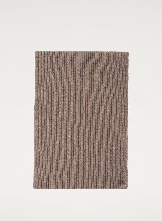 Szalik z wełny merino w kolorze taupe - Helly