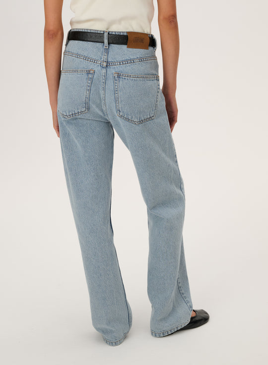 Straight-leg jeans in vintage light blue - Miro