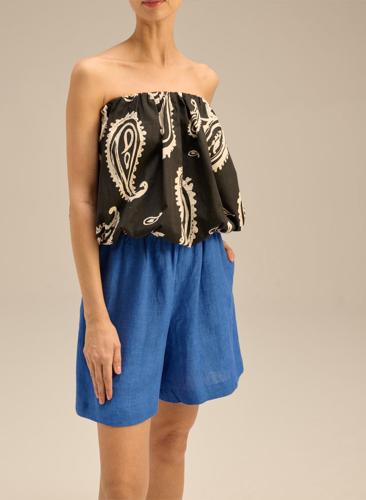 Лляні шорти Vigo волошка