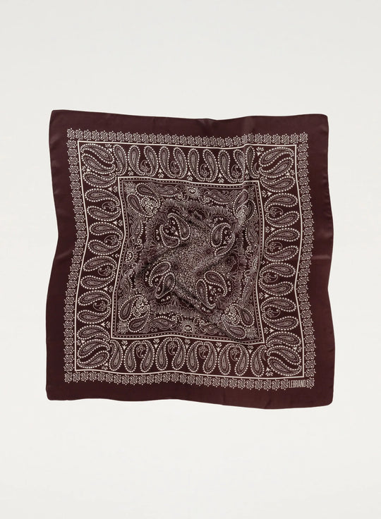 Bandana Jedwabna Burgundowa