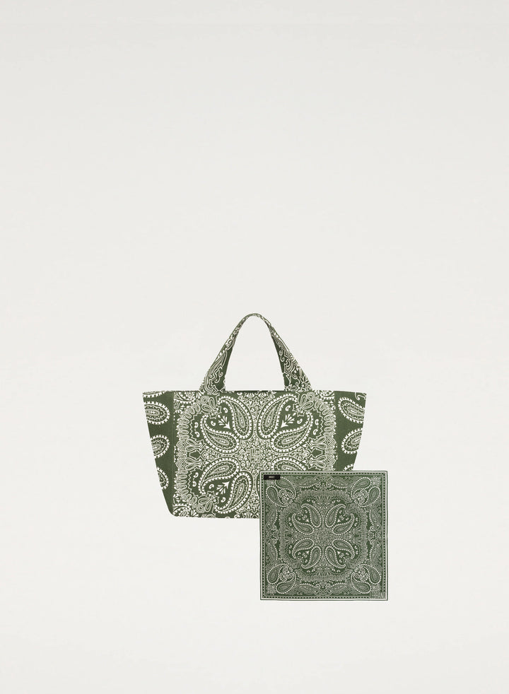 Zestaw Mini Bandana i Torba mini typu shopper zielony
