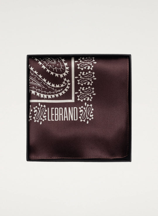 Bandana Jedwabna Burgundowa