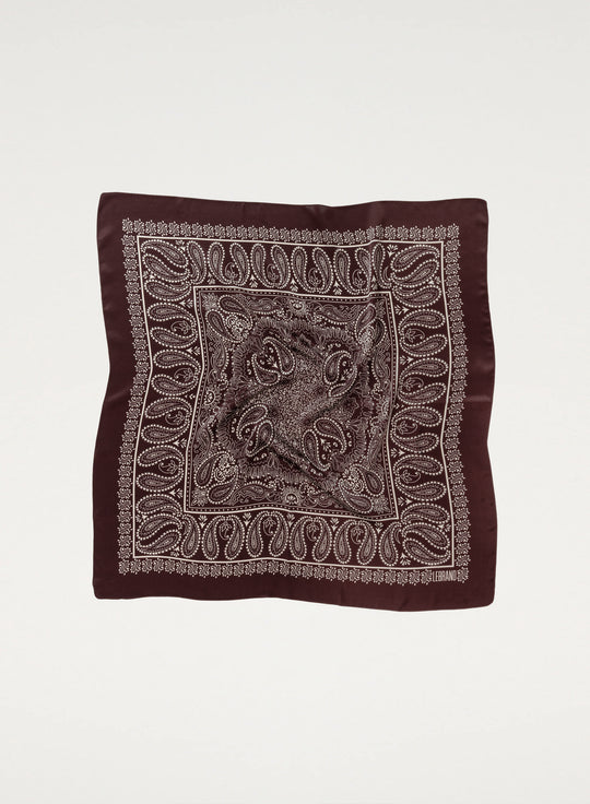 Bandana Jedwabna Burgundowa