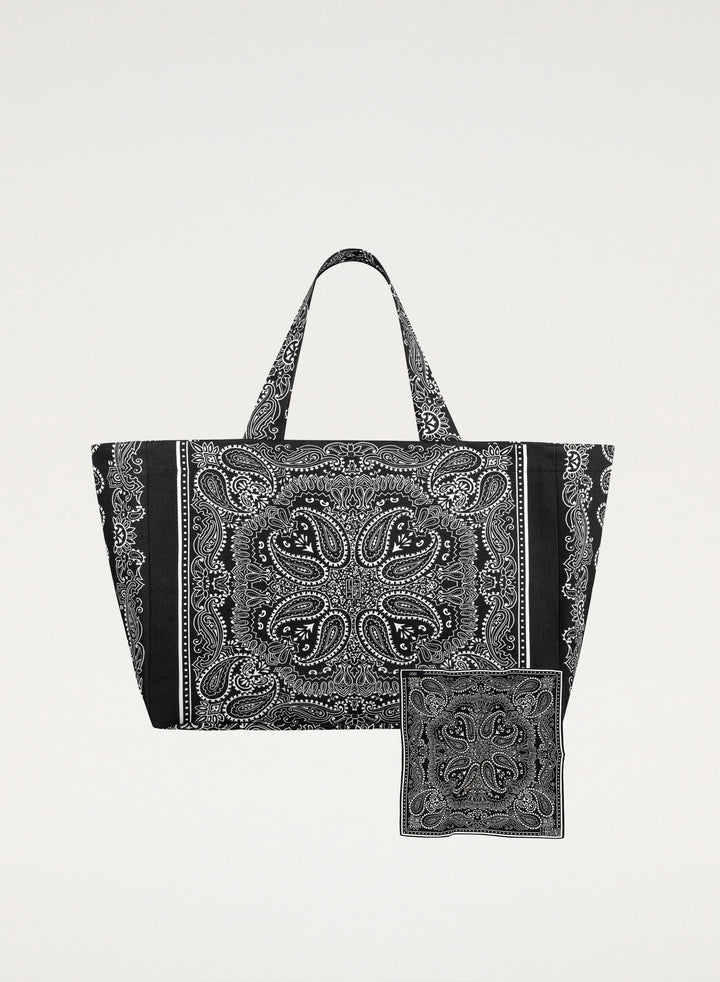 Mini Bandana and Shopper Bag set black