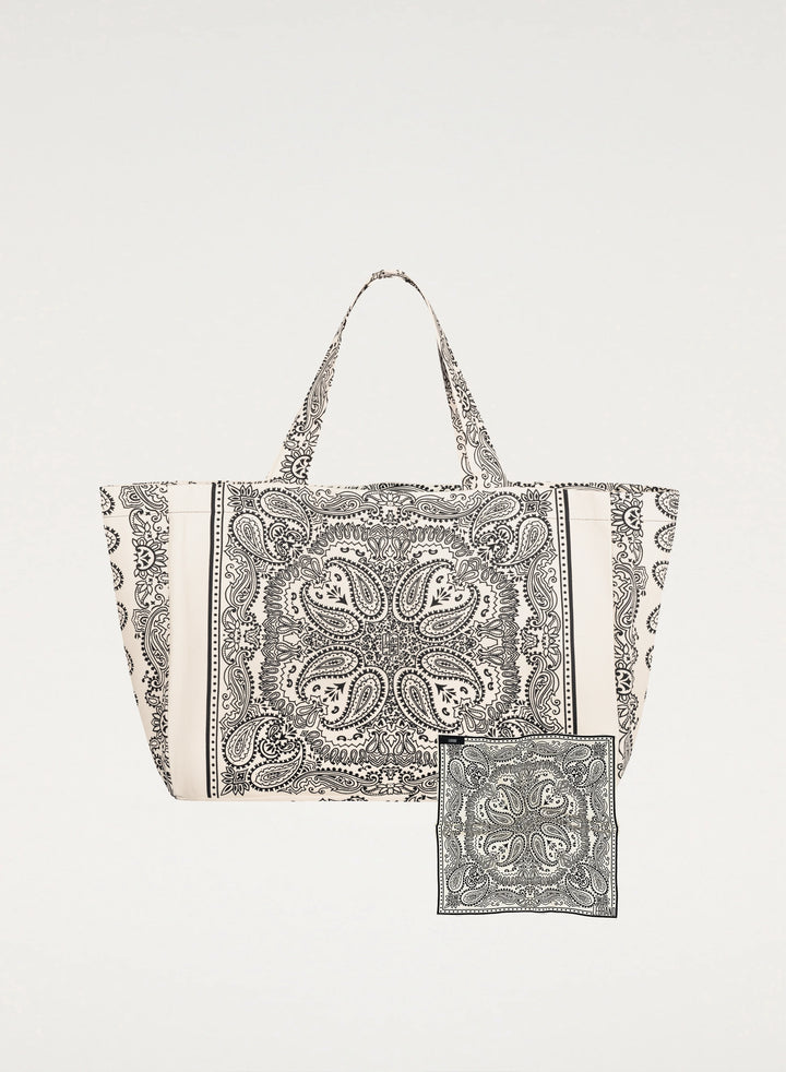 Mini Bandana and Ecru Shopper Bag Set