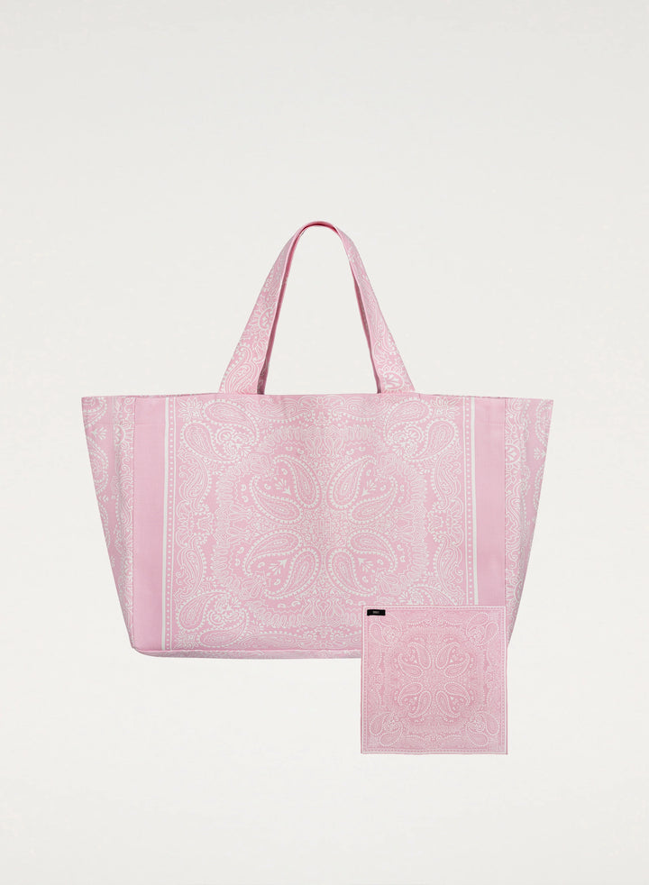 Mini Bandana and Light Pink Shopper Bag Set