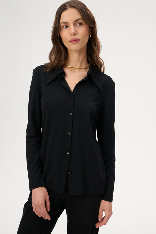 Black fitted shirt - Gwyneth