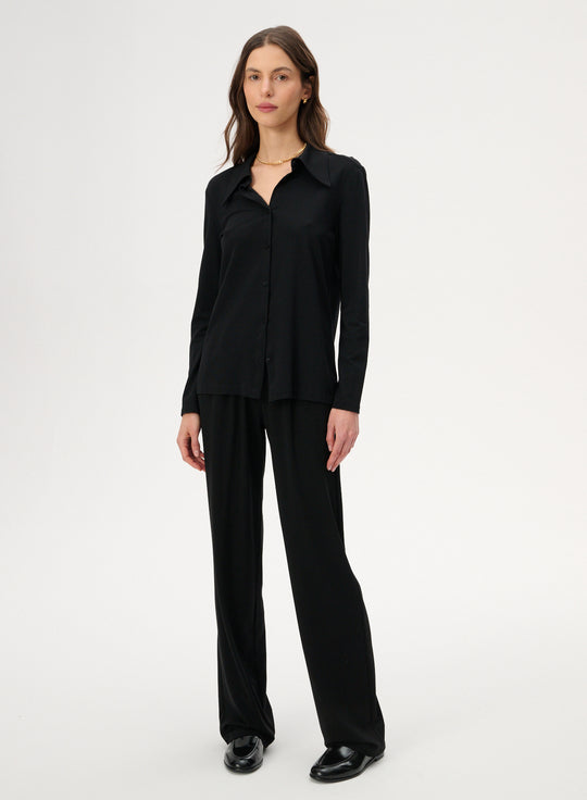 Black fitted shirt - Gwyneth