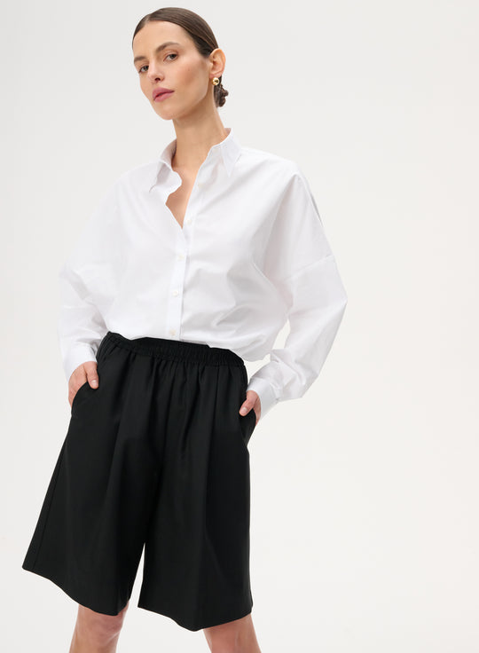 Oversize cotton shirt in white - Meryl