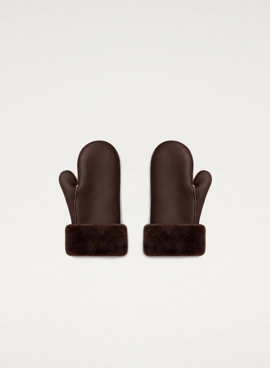 Neta Black Sheepskin Gloves