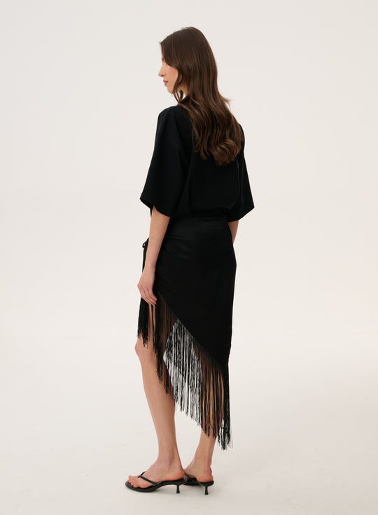Fringed scarf - Nicole