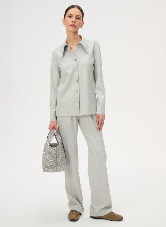 Grey high-waisted trousers - Ome
