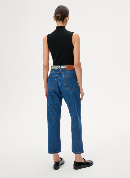 Blue cropped jeans - Rossie