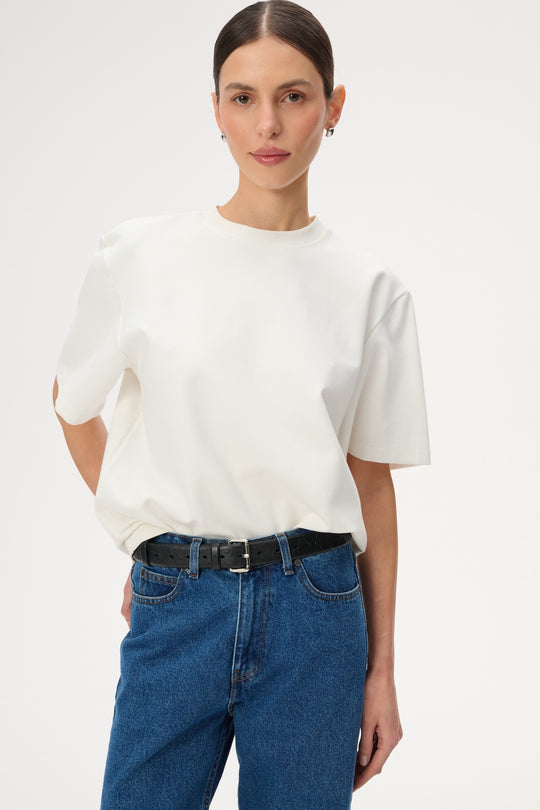 Loose-fitting white T-shirt - Tate
