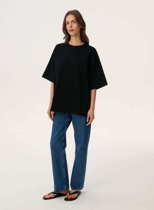 Black oversized t-shirt - Weston