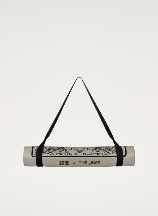 Килимок для вправ LEBRAND x THE LINES Urban бежевого кольору