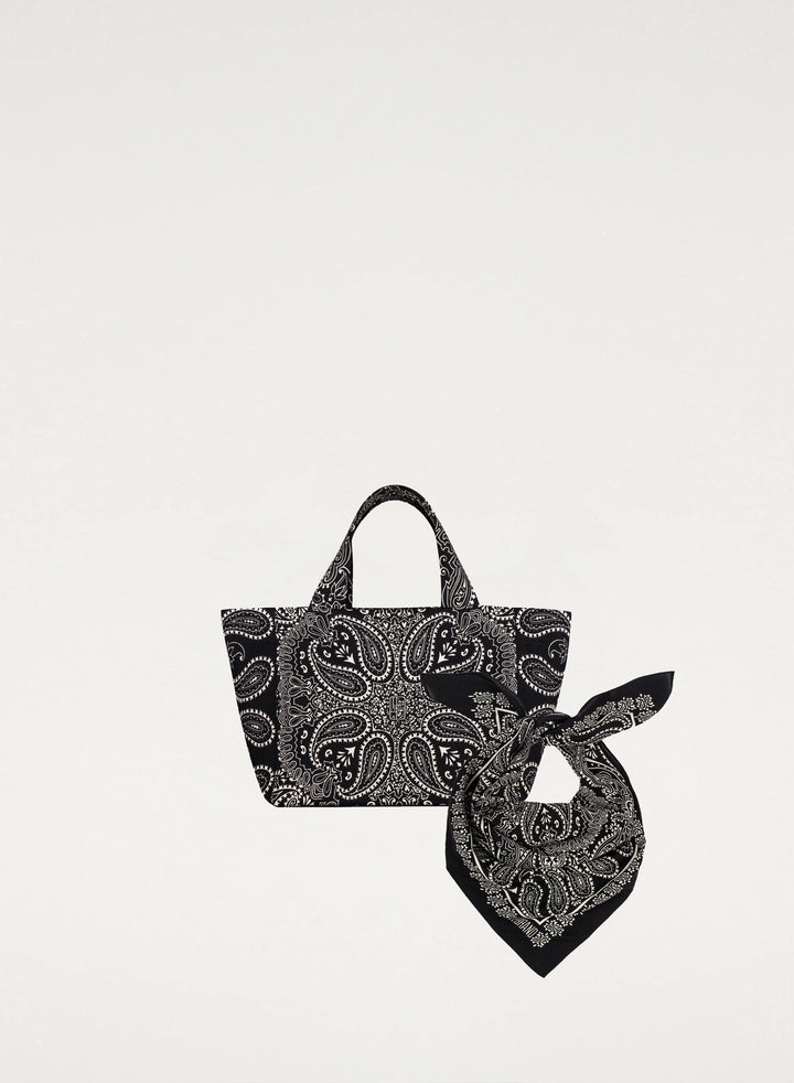 Zestaw Bandana i Shopper Mia Czarna