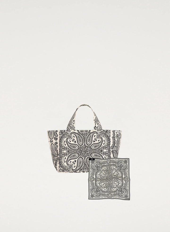 Zestaw Mini Bandana i Torba mini typu shopper ecru