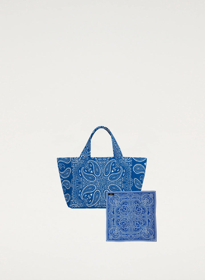 Zestaw Mini Bandana i Torba mini typu shopper chabrowy