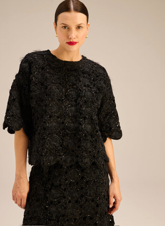 Boxy black top - Sonny