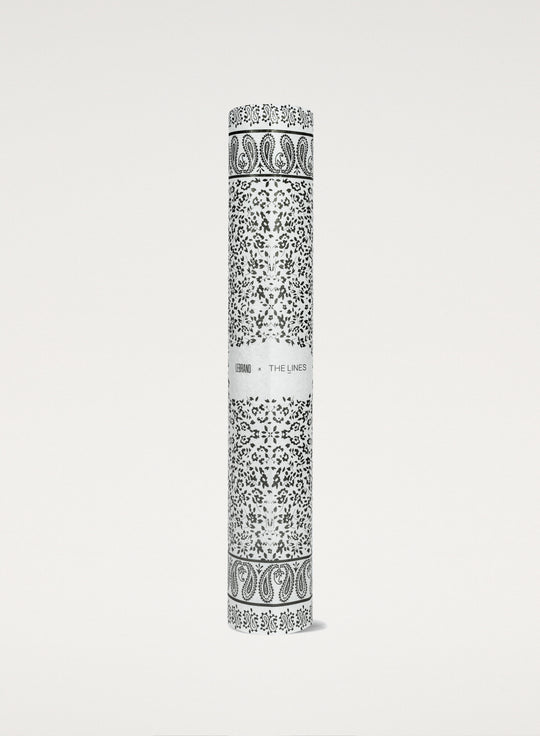 Килимок для вправ LEBRAND x THE LINES Urban чорного кольору