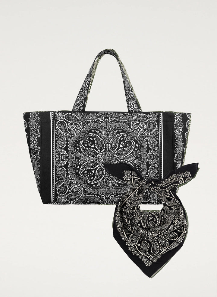 Zestaw Bandana i Shopper Capri Czarny