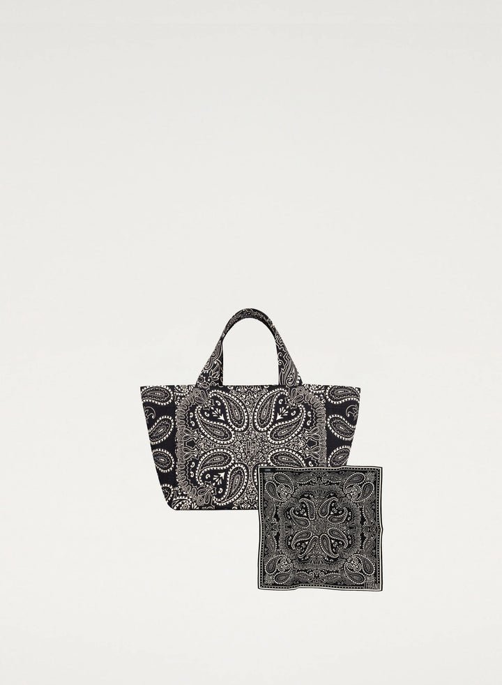 Zestaw Mini Bandana i Torba mini typu shopper czarny